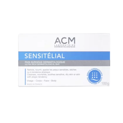 ACM Sensitélial Pain Surgras Dermatologique Nettoyant Doux Apaisant 100 g