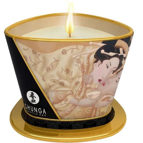 Shunga Bougie de Massage Vanille Fétiche 170 ml