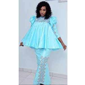 bazin senegalaise and Gambia, African dress,2021