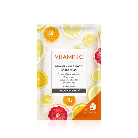 Neutriherbs Vitamine C Masque Feuille Éclaircissant Et Éclat 1 Masque