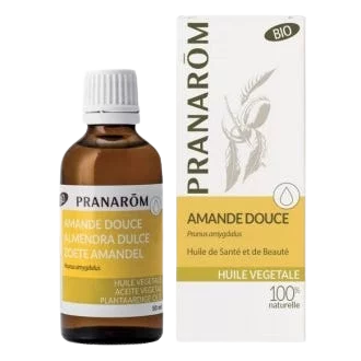 Pranarom Huiles amande douce, huile végétale, 50ml