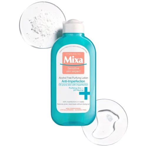 MIXA Anti-Imperfection lotion purifiante visage sans alcool 200 ml