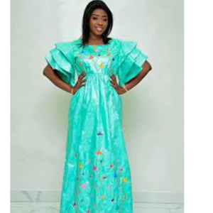 African clothing, bazin bubu, African woman