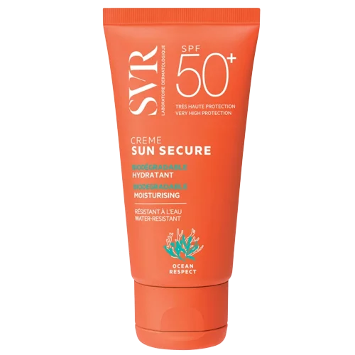 SVR SUN SECURE Crème Solaire Hydratante SPF50+ Visage Peaux Normales à Sèches 50ml