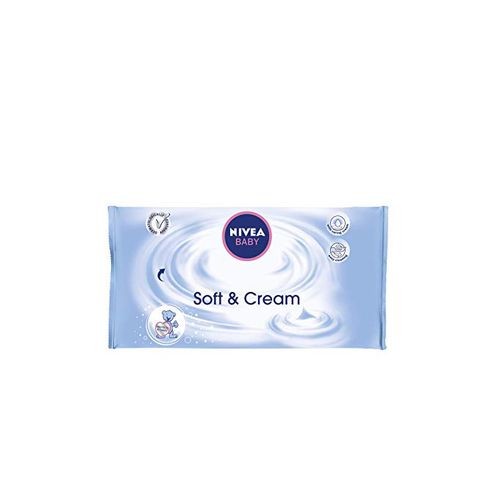 NIVEA Lingettes Pour Bébé «Soft & Cream» - 63 Lingettes