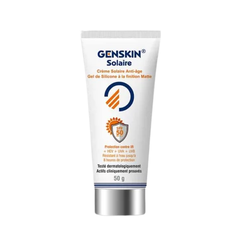 Genskin Crème Solaire Spf50 Finition Mat et Anti Age 50 ml