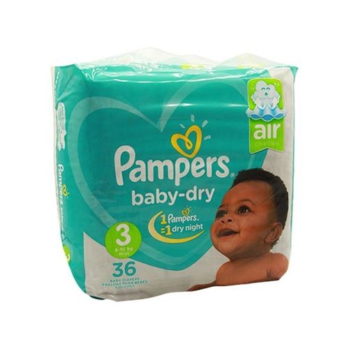 Pampers Couches Bébé Baby Dry Midi - Taille 3 ( 6- 10 kg ) - 36 Couches