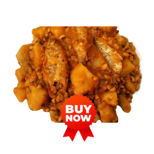 1.LITTER BEANS AND POTATO WITH FISH