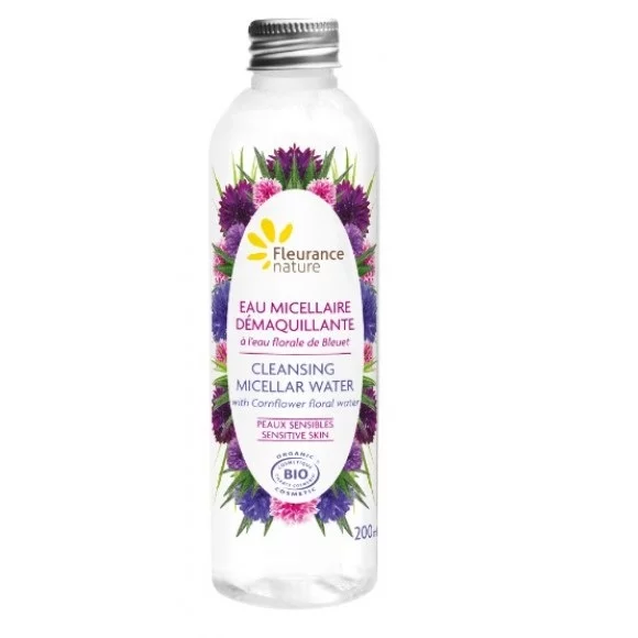 Fleurance Nature Eau micellaire démaquillante à l’eau florale de Bleuet 200 ml